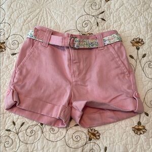 Infant RL Chaps Shorts with Floral Belt